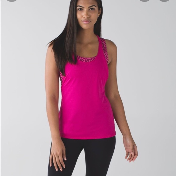 Lululemon All Sport Support Tank Size 6 Magenta - Picture 4 of 10
